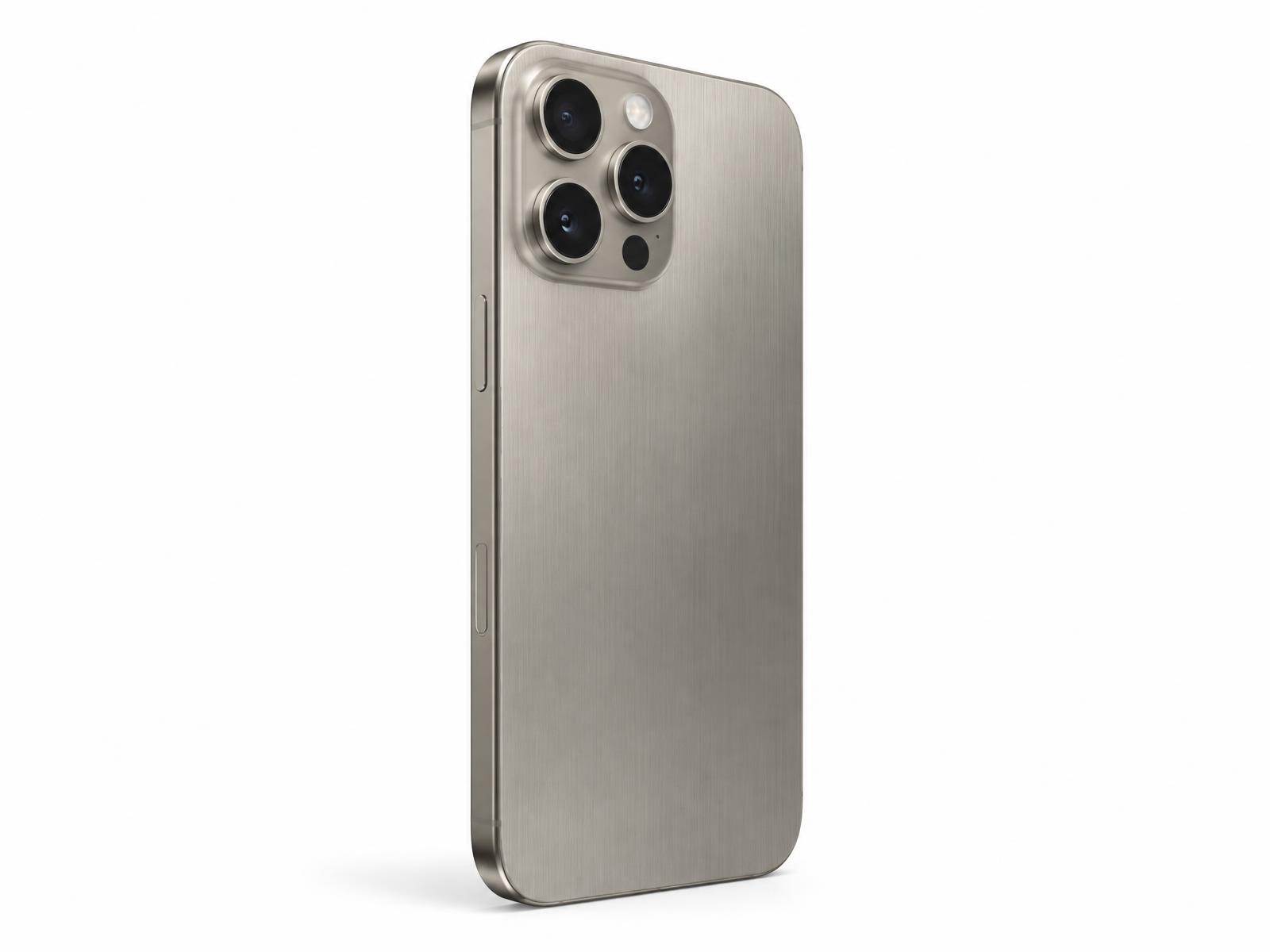 Pay monthly iPhone in Natural titanium